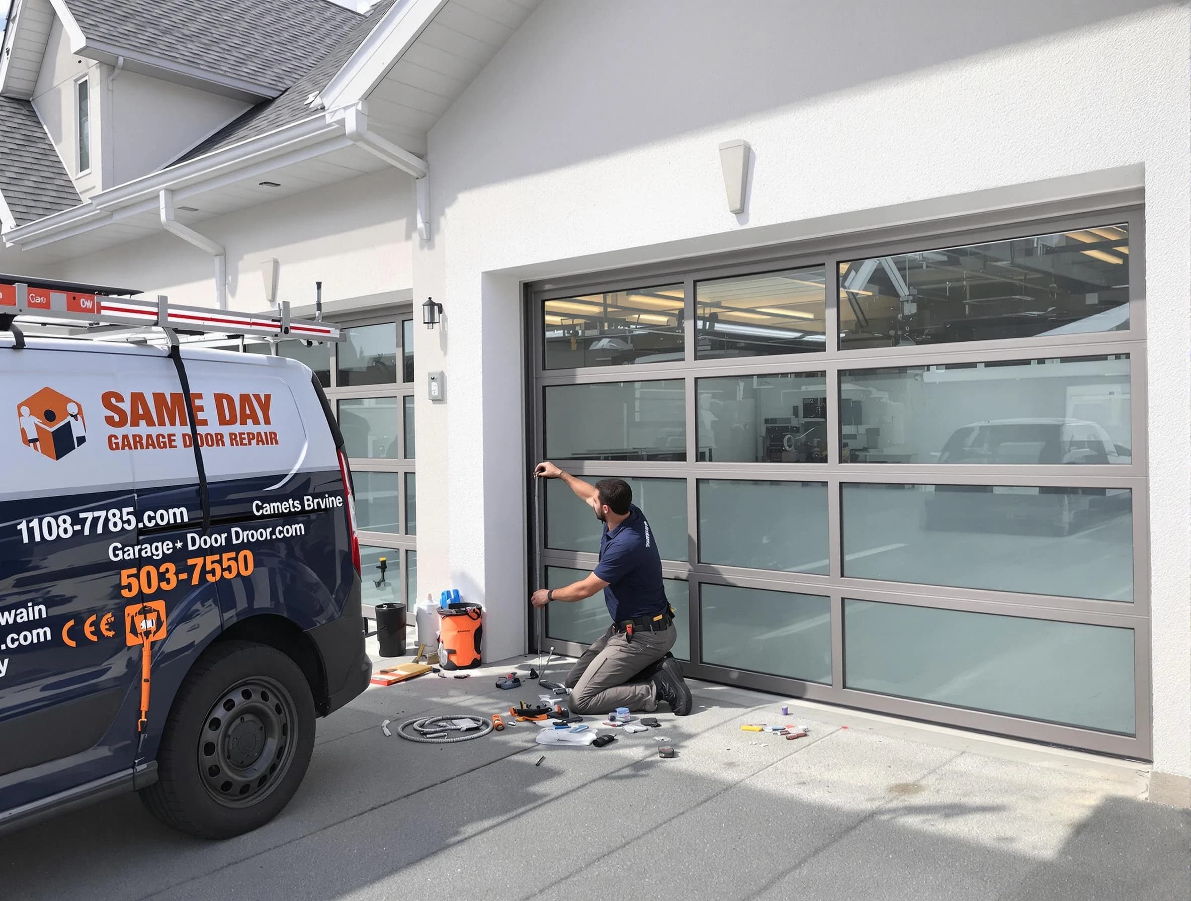 Same-day garage door repair service by Williamsburg Garage Door Repair in Williamsburg