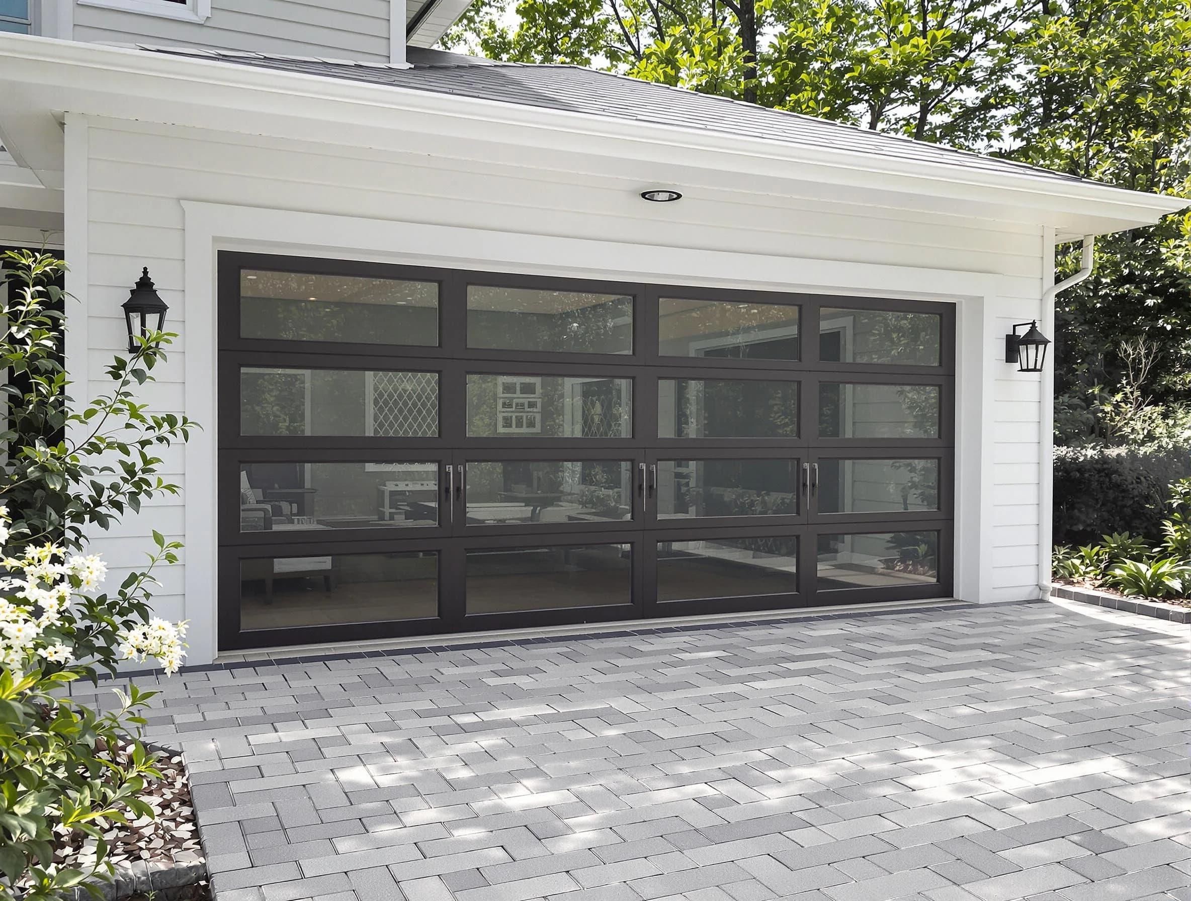 Williamsburg Garage Door Repair design specialist presenting custom garage door options to Williamsburg homeowner