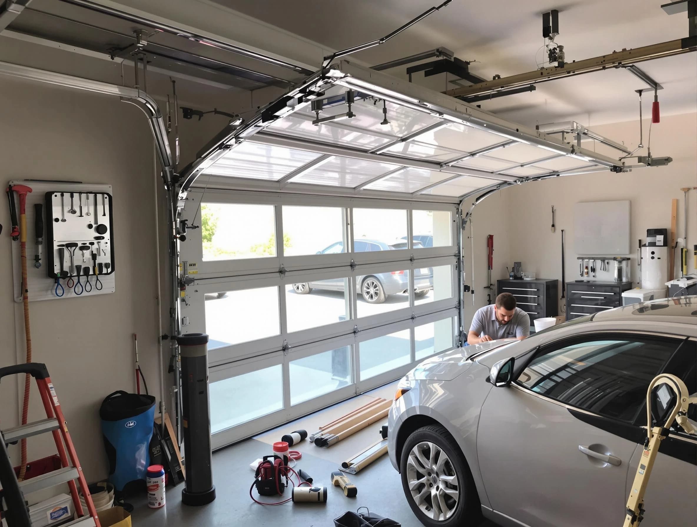 Garage door noise reduction service by Williamsburg Garage Door Repair in Williamsburg