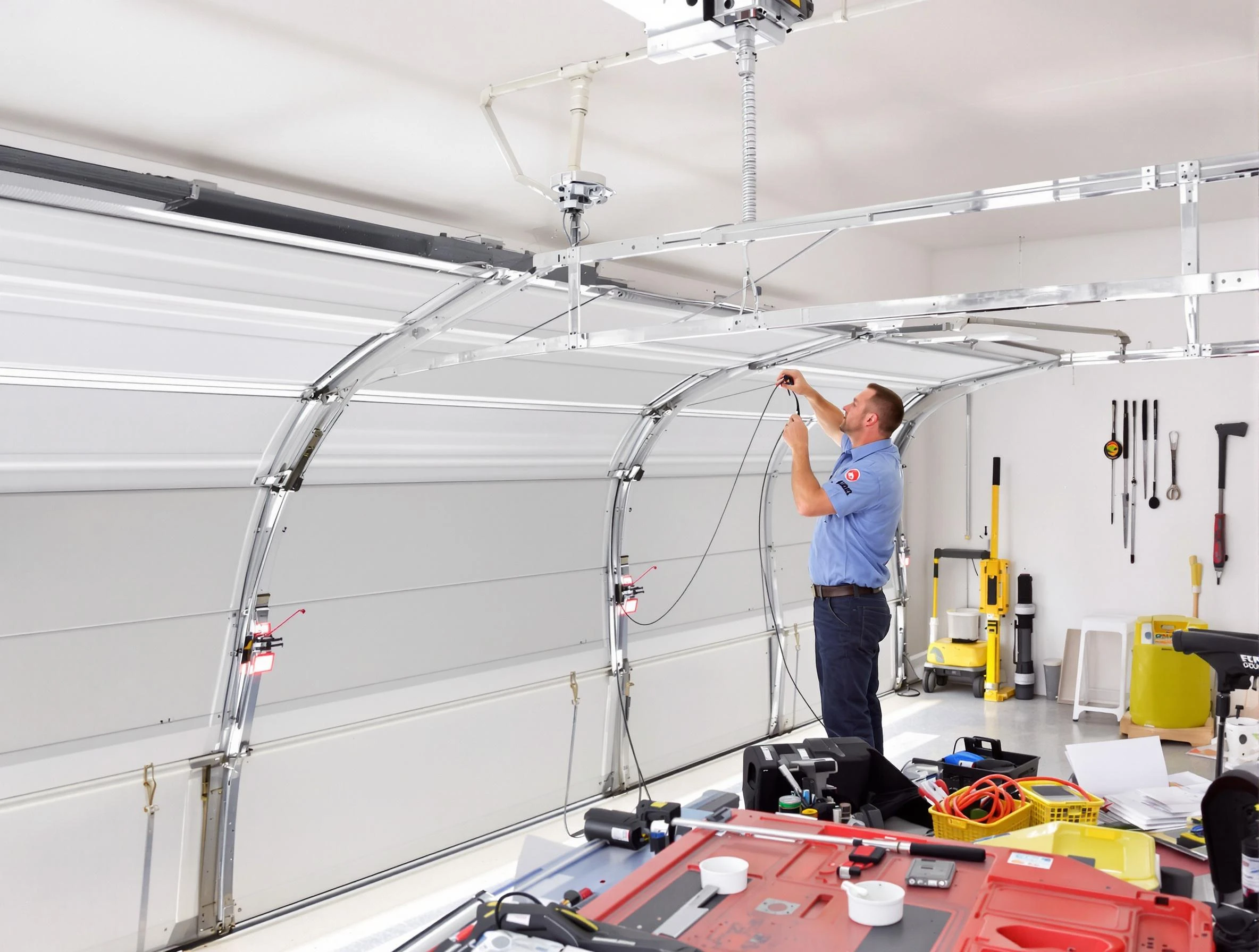 Garage door cable repair service by Williamsburg Garage Door Repair in Williamsburg
