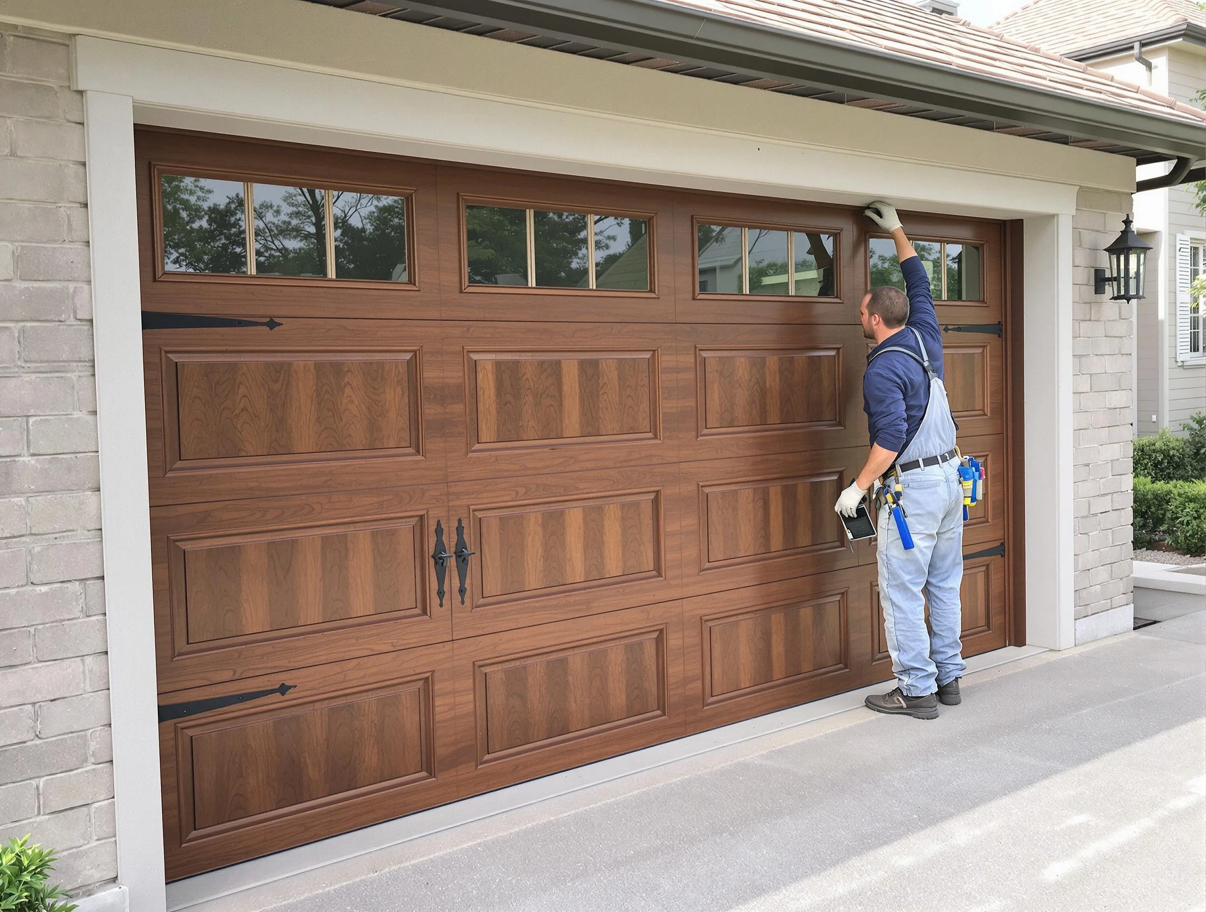 Custom garage door showcase by Williamsburg Garage Door Repair in Williamsburg