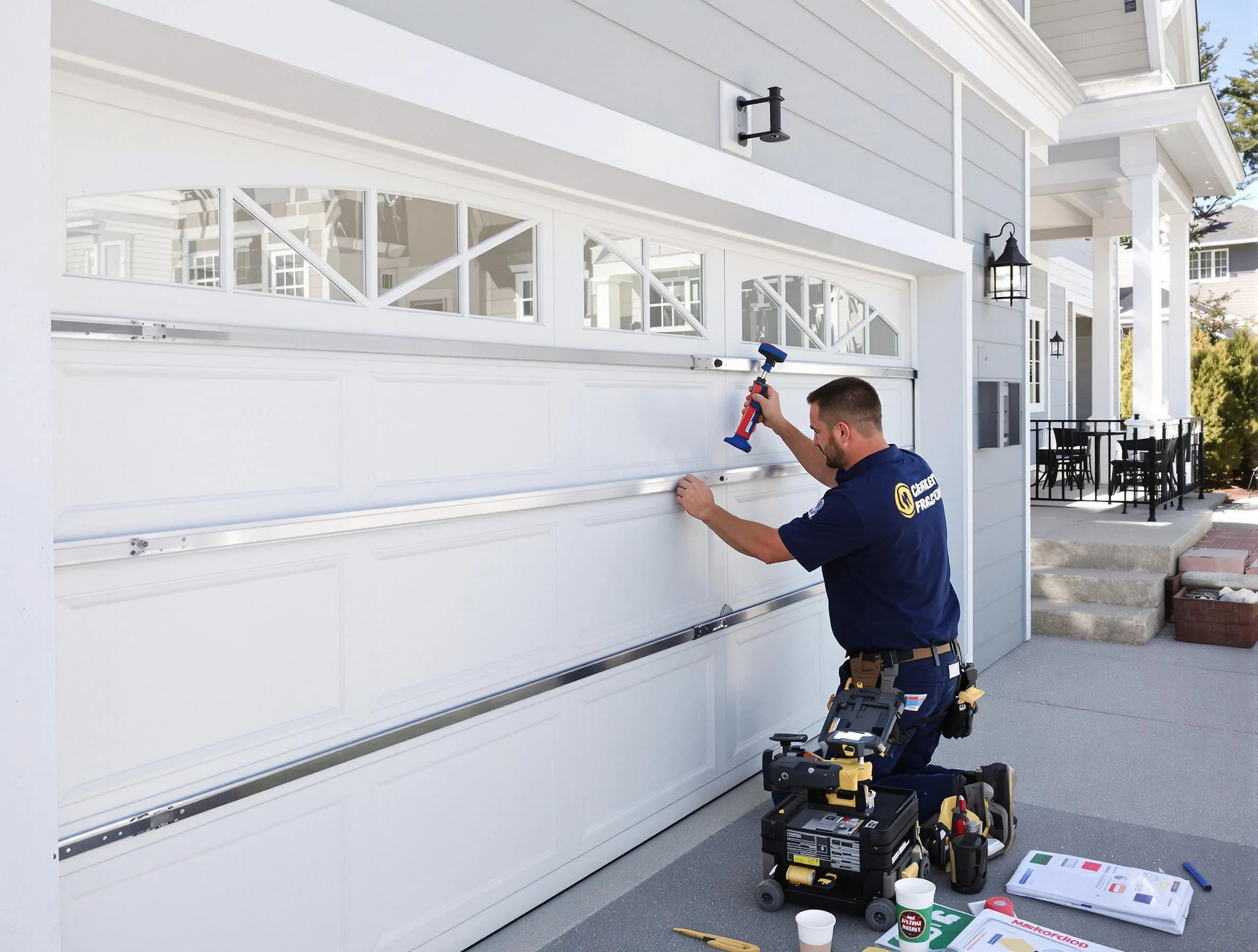 Professional garage door installation by Williamsburg Garage Door Repair in Williamsburg