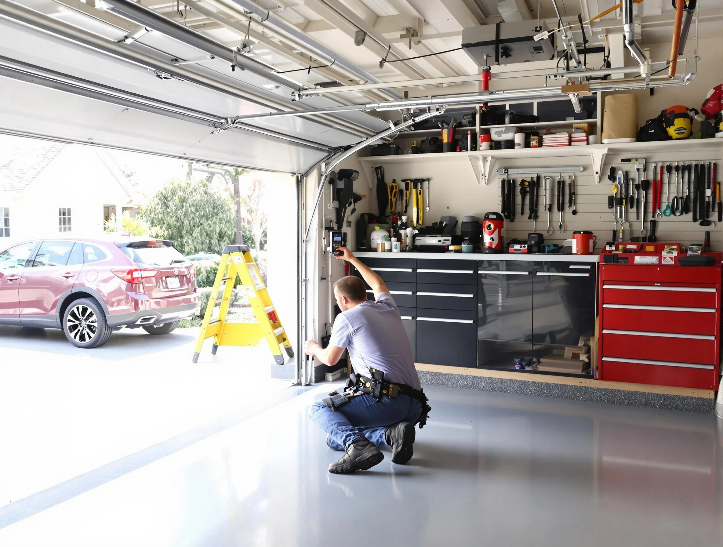 Local garage door repair service by Williamsburg Garage Door Repair in Williamsburg