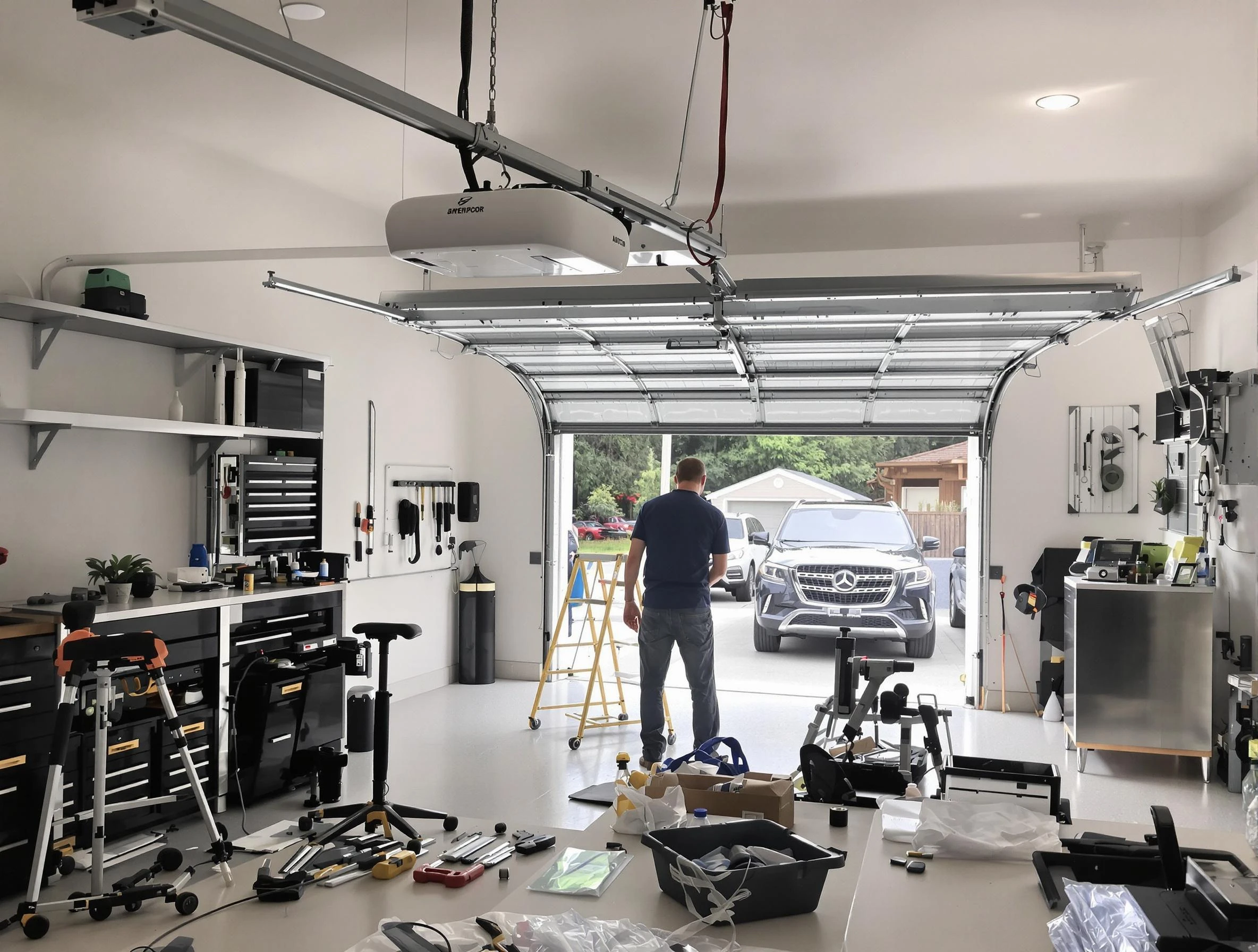 Garage door opener installation by Williamsburg Garage Door Repair in Williamsburg