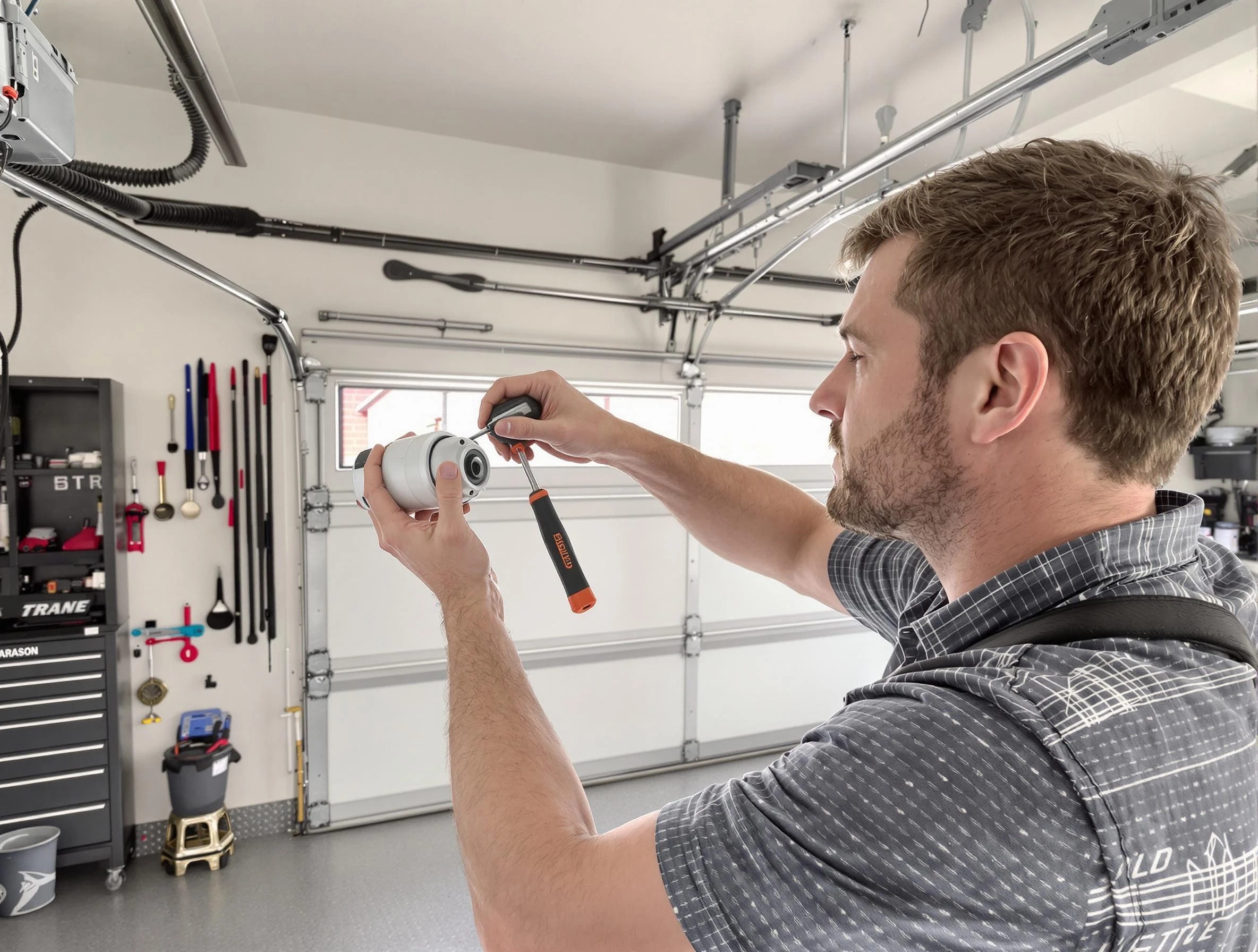 Garage door opener repair service by Williamsburg Garage Door Repair in Williamsburg