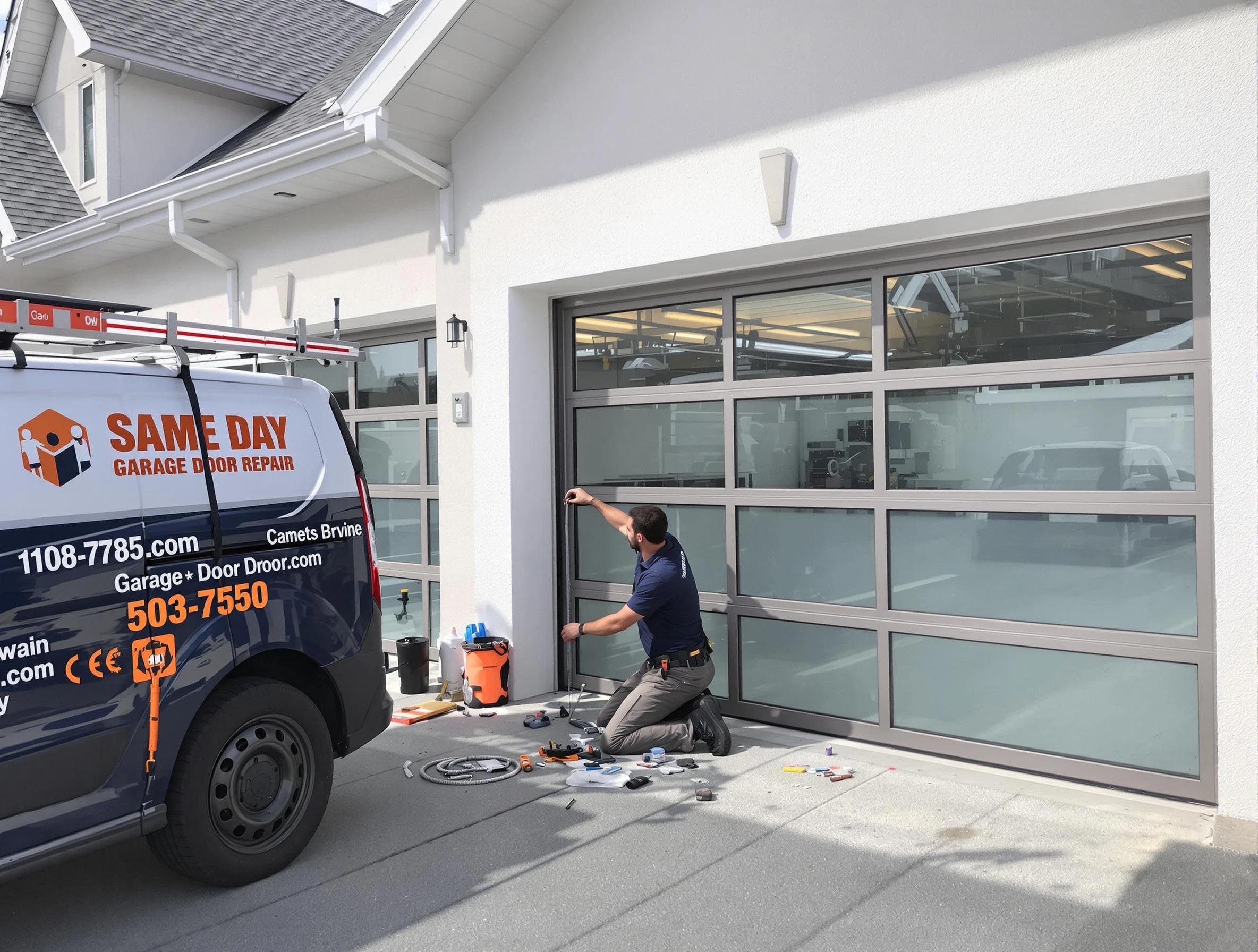 Same-day garage door repair service by Williamsburg Garage Door Repair in Williamsburg